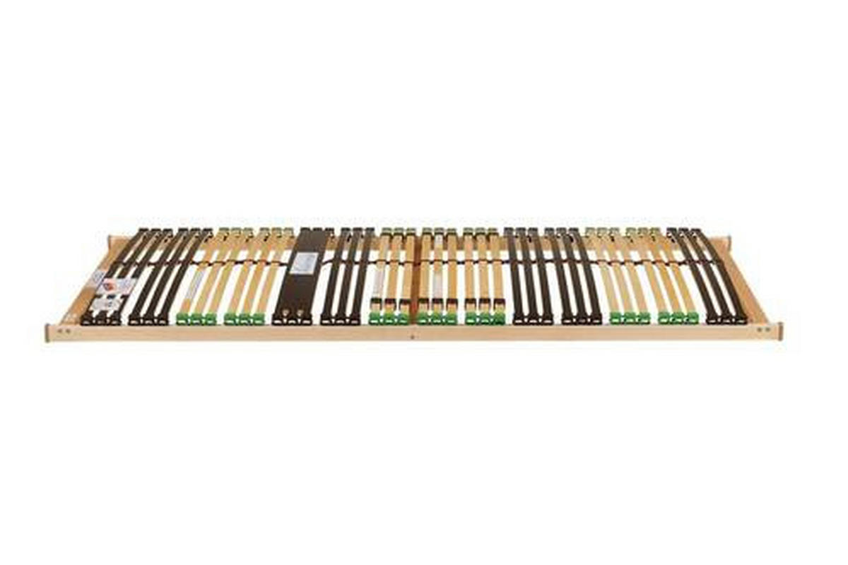 LATTENROST 90/200 cm Kopfteil, Fußteil verstellbar, Birke, Buche  - Naturfarben/Braun, Basics, Holz/Kunststoff (90/200cm) - Bio:Vio