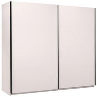 SCHIEBETÜRENSCHRANK 250/211,5/61,5 cm 2-türig Kaschmir  - Kaschmir/Schwarz, MODERN, Holzwerkstoff/Metall (250/211,5/61,5cm) - MID.YOU