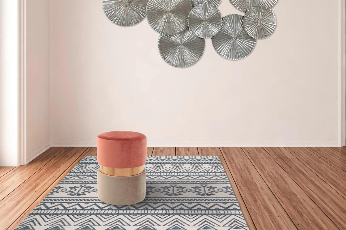 HOCKER Kiefer Taupe, Dunkelrosa  - Taupe/Dunkelrosa, LIFESTYLE, Holz/Kunststoff (35/46/35cm) - Kayoom