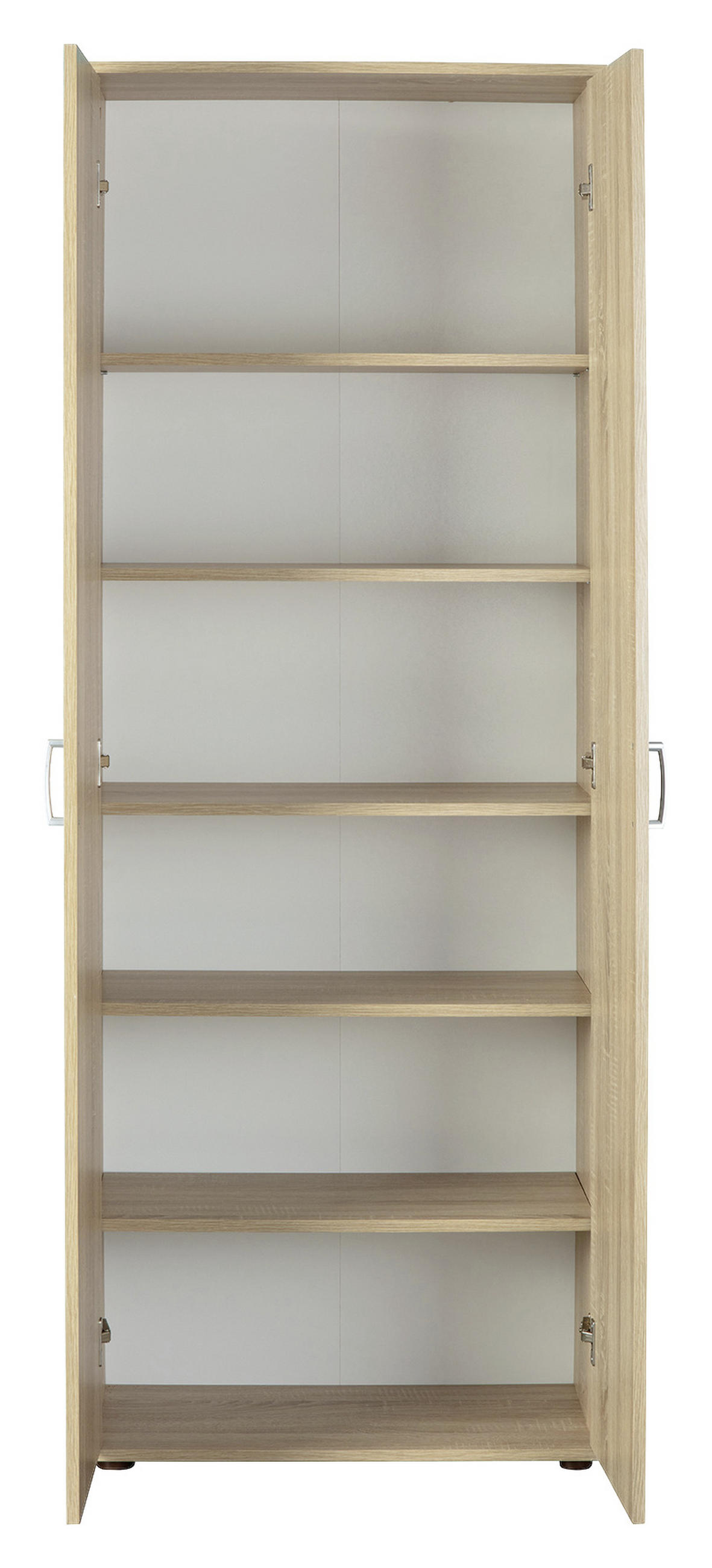 VIACÚČELOVÁ SKRIŇA, dub sonoma, 70/189/34 cm - čierna/dub sonoma, Basics, kompozitné drevo/plast (70/189/34cm) - MID.YOU
