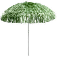SONNENSCHIRM 200 cm Grün  - Alufarben/Grün, Design, Textil/Metall (200/200cm) - Jan Kurtz
