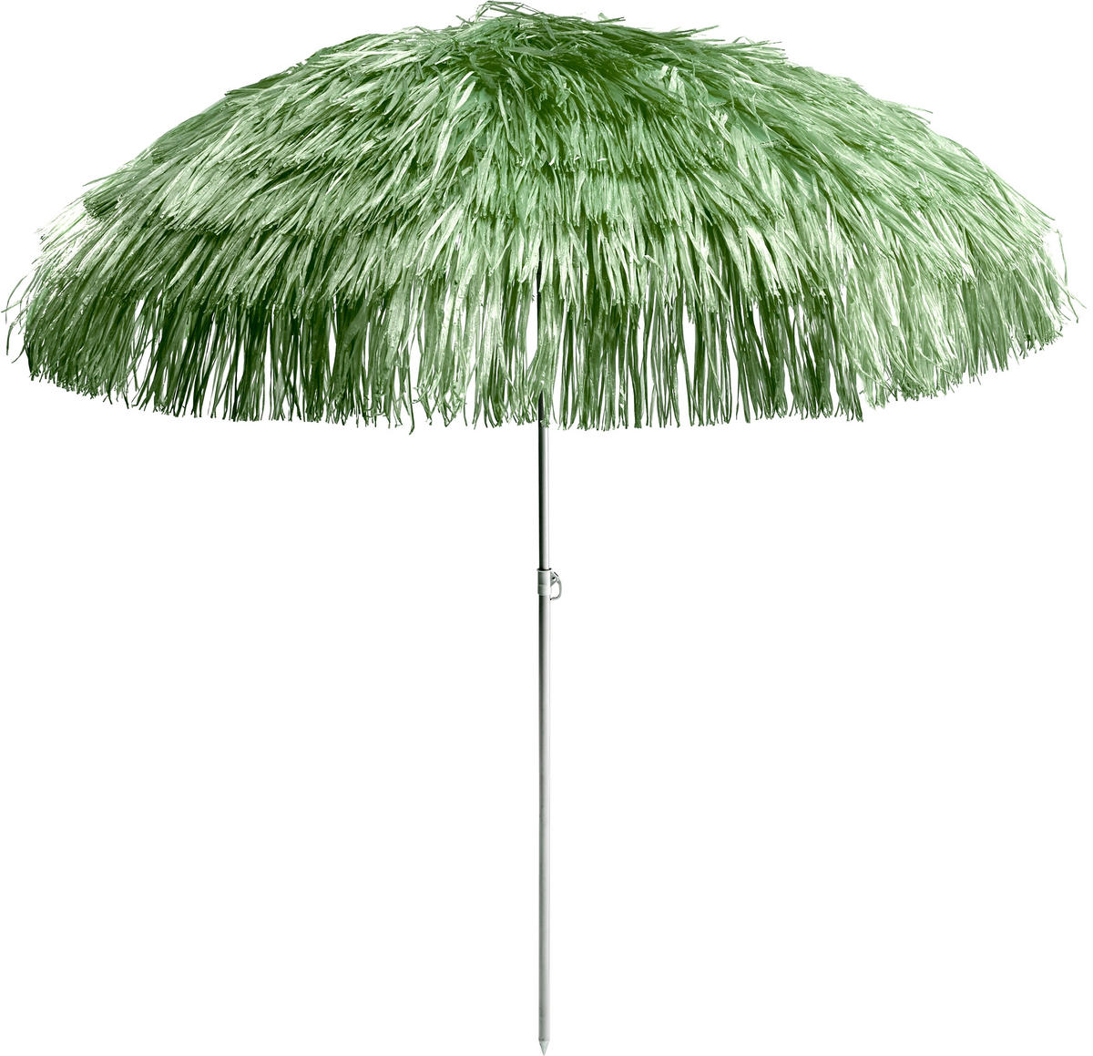 SONNENSCHIRM 200 cm Grün  - Alufarben/Grün, Design, Textil/Metall (200/200cm) - Jan Kurtz