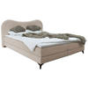 POLSTERBETT 180/200 cm  in Sandfarben  - Sandfarben/Schwarz, MODERN, Textil/Metall (180/200cm) - Livetastic