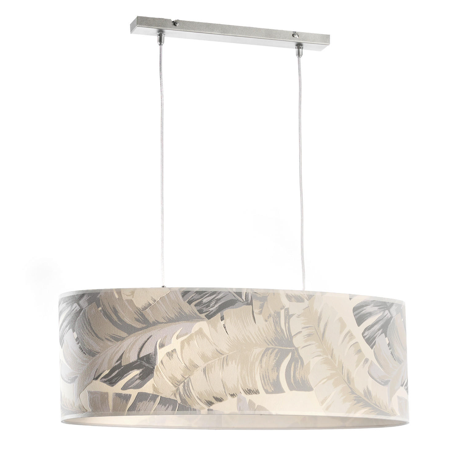 HÄNGELEUCHTE 70/40/110 cm  - Grau, Basics, Textil/Metall (70/40/110cm)