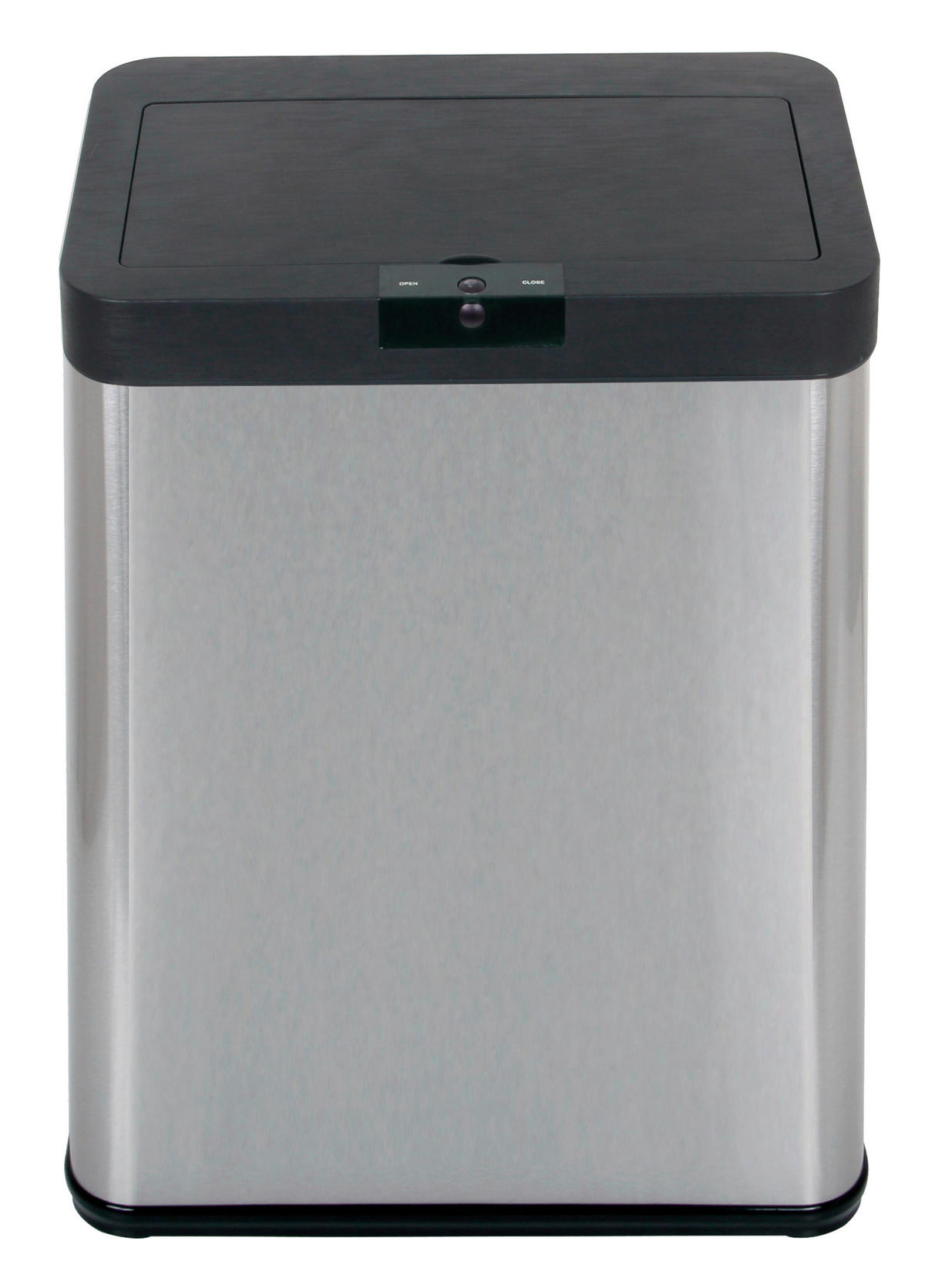 ABFALLEIMER 48 l  Metall  - Silberfarben/Schwarz, Trend, Kunststoff/Metall (40.3/25.3/57.4cm) - Echtwerk