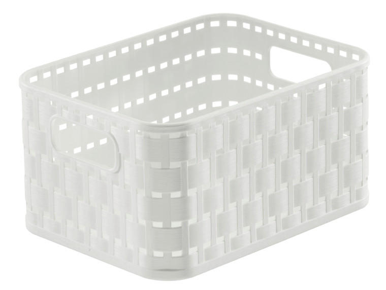 KOŠÍK biela - biela, Konventionell, plast (18,3/13,7/9,8cm) - Rotho