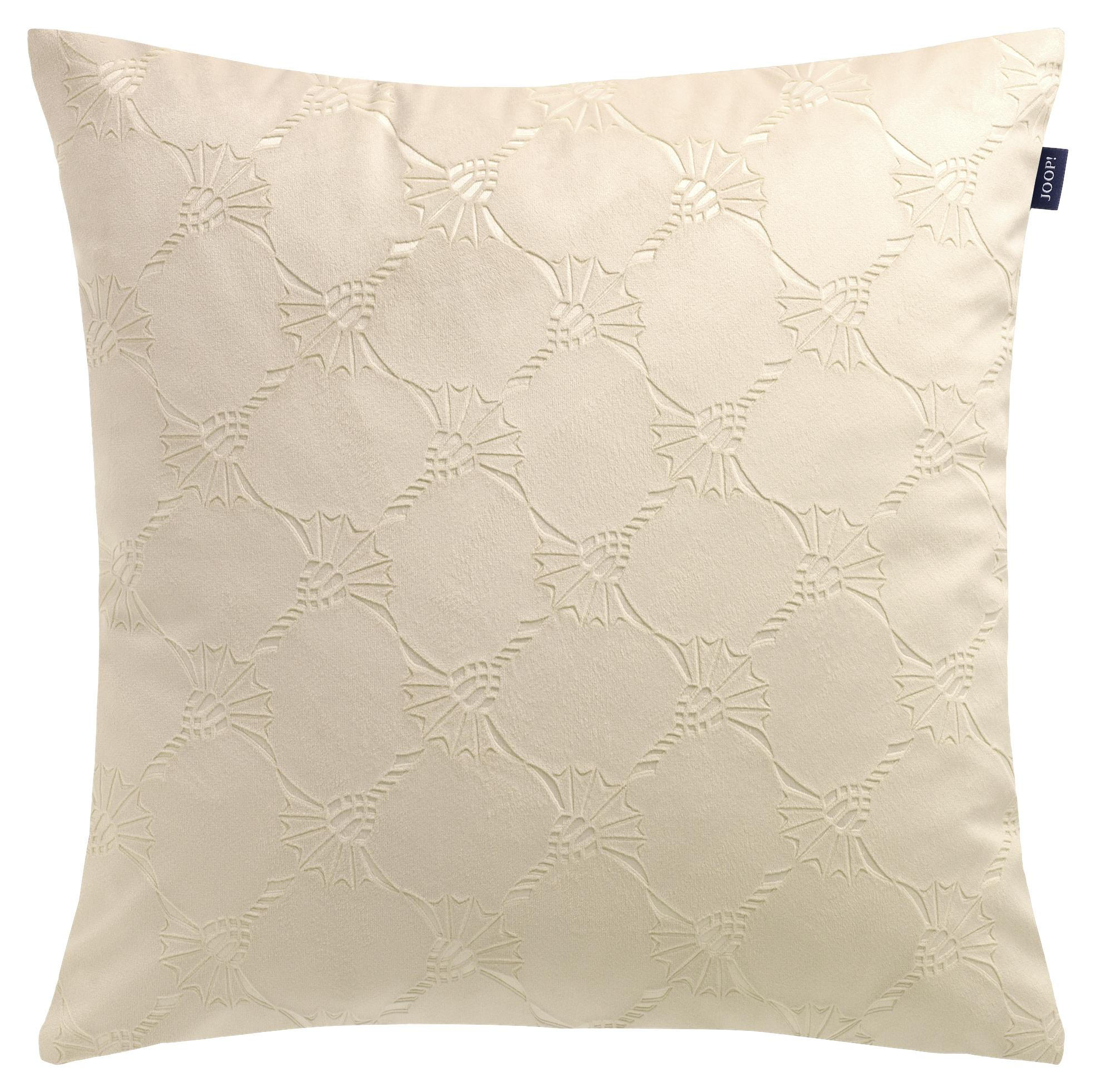 Sprügel Kissen Kissenhülle Raute elegant beige taupe gold 40x40cm 60x60