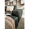 ECKSOFA  in Echtleder Anthrazit  304/201 cm  - Anthrazit/Schwarz, Design, Leder/Metall (304/201cm) - Belluti