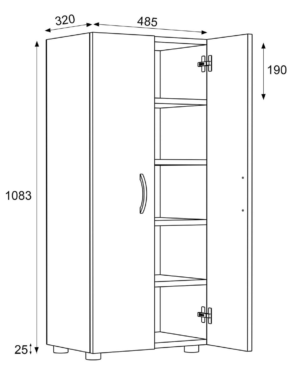 SCHUHSCHRANK  in 49/108/30 cm  - Honigeiche/Alufarben, MODERN, Holzwerkstoff/Kunststoff (49/108/30cm) - MID.YOU