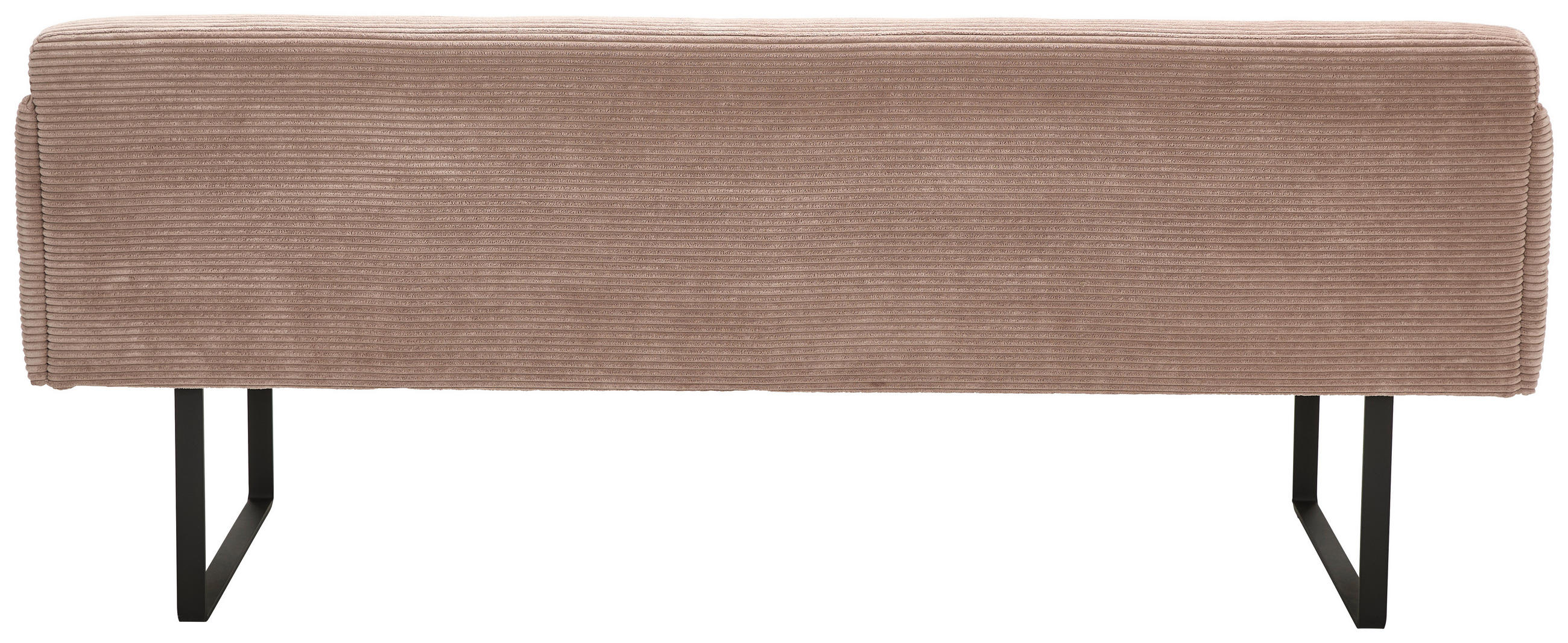 SITZBANK 217/85/69 cm Cord Taupe Metall  - Taupe/Schwarz, Design, Textil/Metall (217/85/69cm) - Musterring