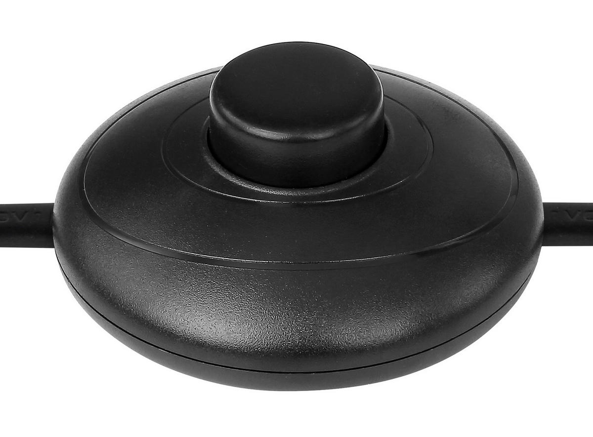 STEHLEUCHTE 47,7/20/139 cm    - Schwarz, Basics, Metall (47,7/20/139cm) - Globo