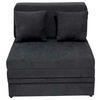 FOTELJ S FUNKCIJO LEŽIŠČA,  siva tekstil - siva, Moderno, tekstil (90/100/90cm) - Carryhome