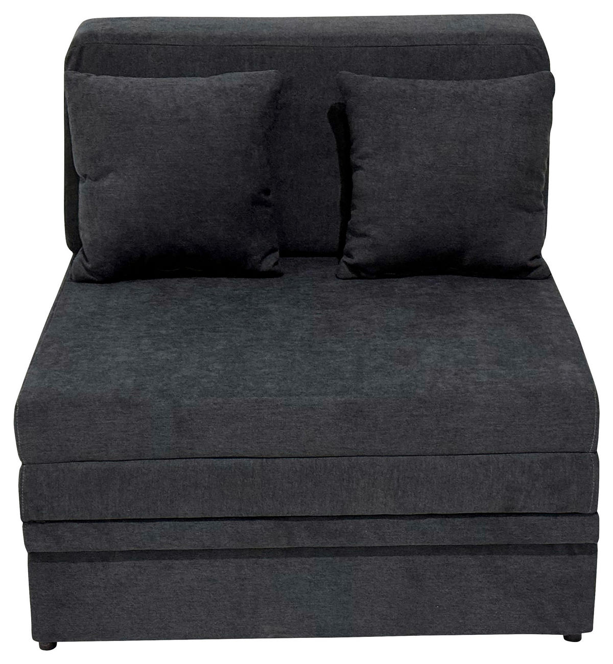 FOTELJA NA RAZVLAČENJE 90/100/90 cm , siva  - siva, Moderno, tekstil (90/100/90cm) - Carryhome