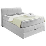 BOXSPRINGBETT 100/200 cm  in Silberfarben  - Silberfarben, KONVENTIONELL, Textil (100/200cm) - Carryhome