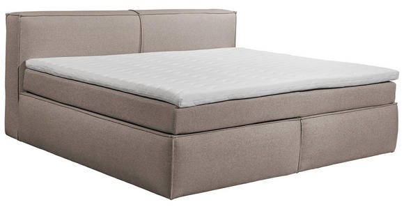 FAMILIENBOXSPRINGBETT - Taupe/Schwarz, LIFESTYLE, Kunststoff/Textil (240/200cm) - Esposa