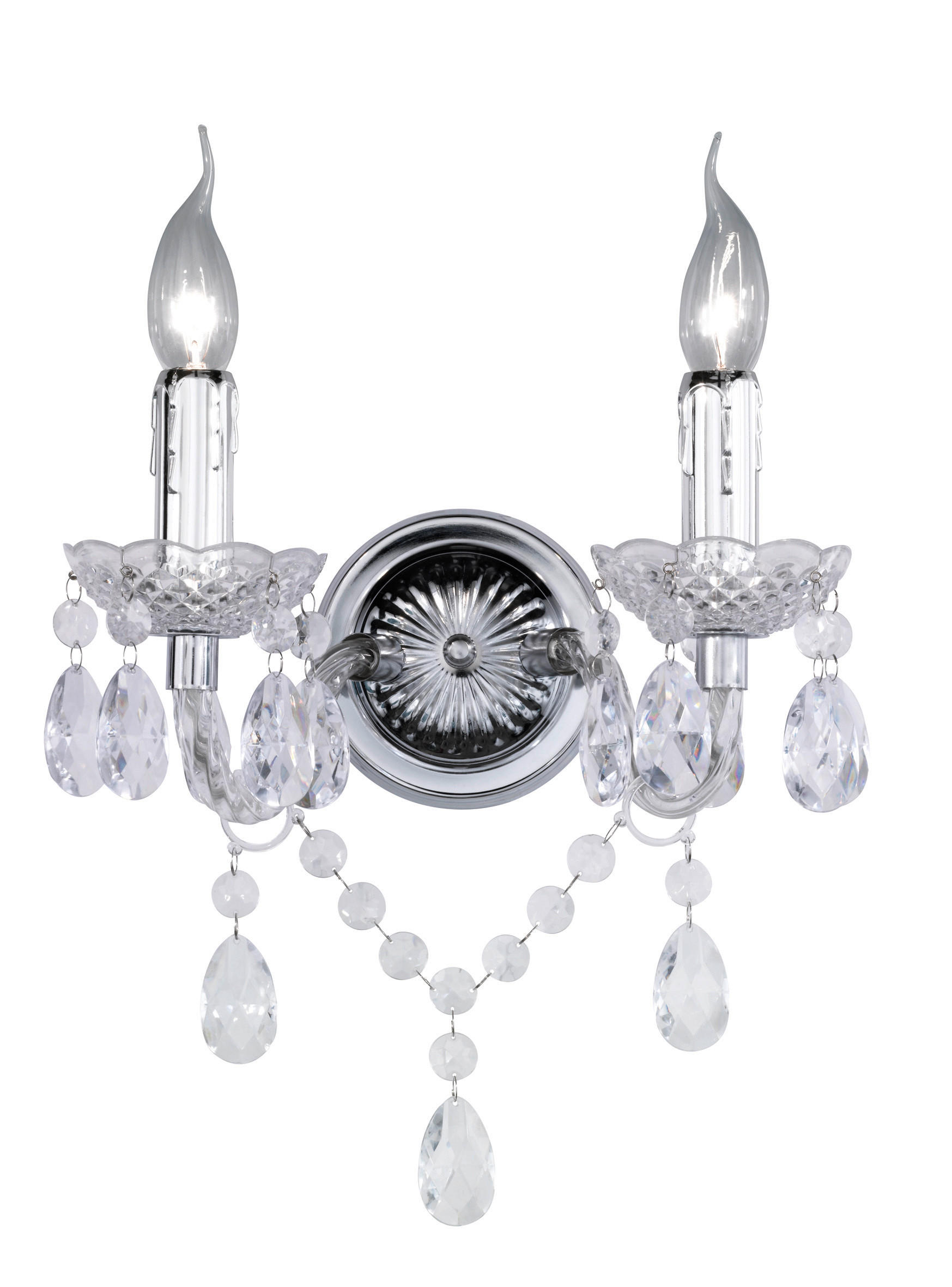 STENSKA SVETILKA   ///230 V/ - prozorno/prosojno, Trendi, umetna masa (34,0/26,5/18,5cm)