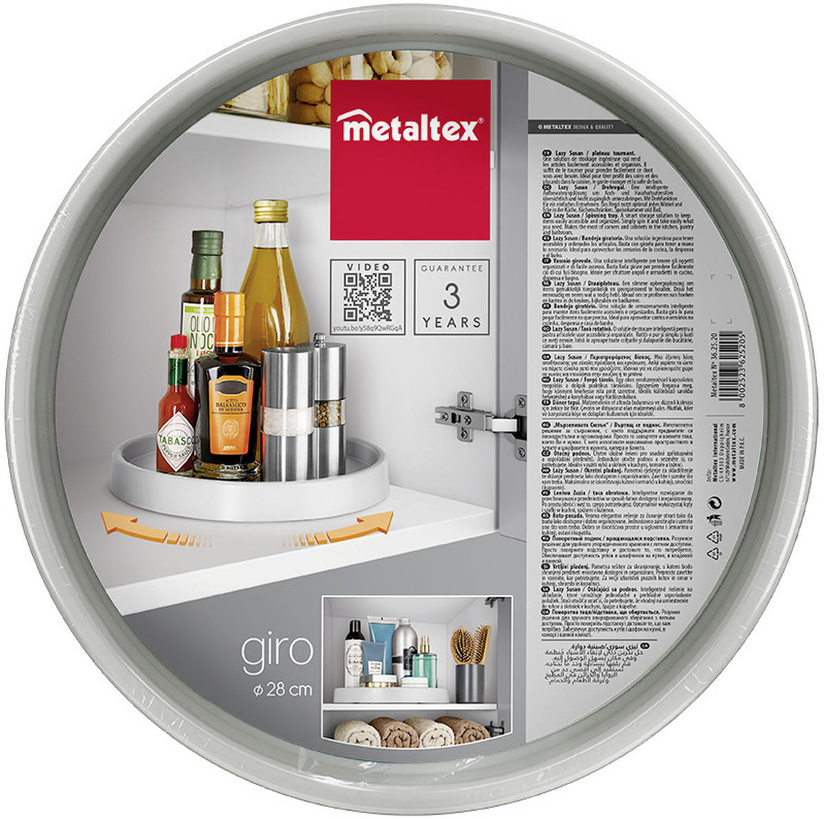 HÁZTARTÁSI KELLÉKSZETT - Basics, műanyag (28/28/3,3cm) - Metaltex