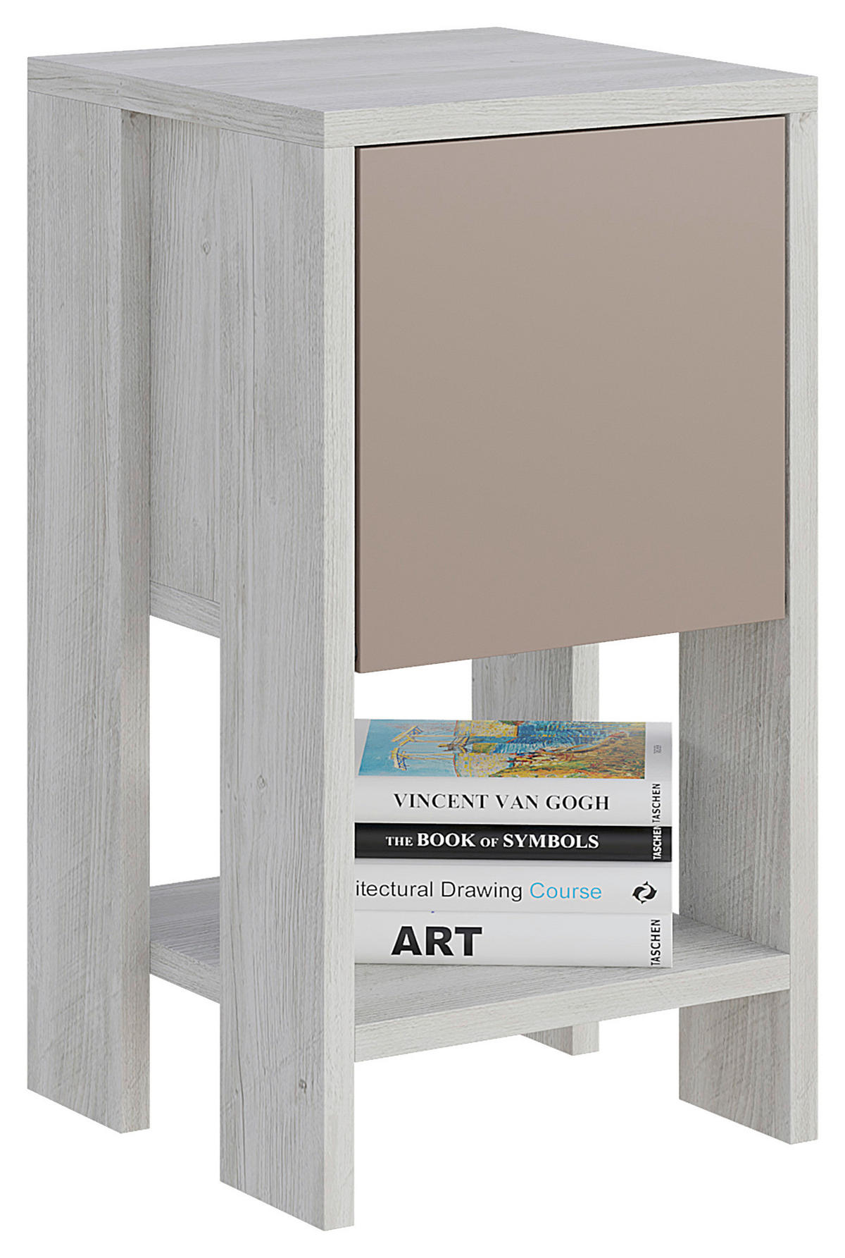 NACHTTISCH 30/55/30 cm  - Beige, Design, Holzwerkstoff (30/55/30cm) - Livetastic