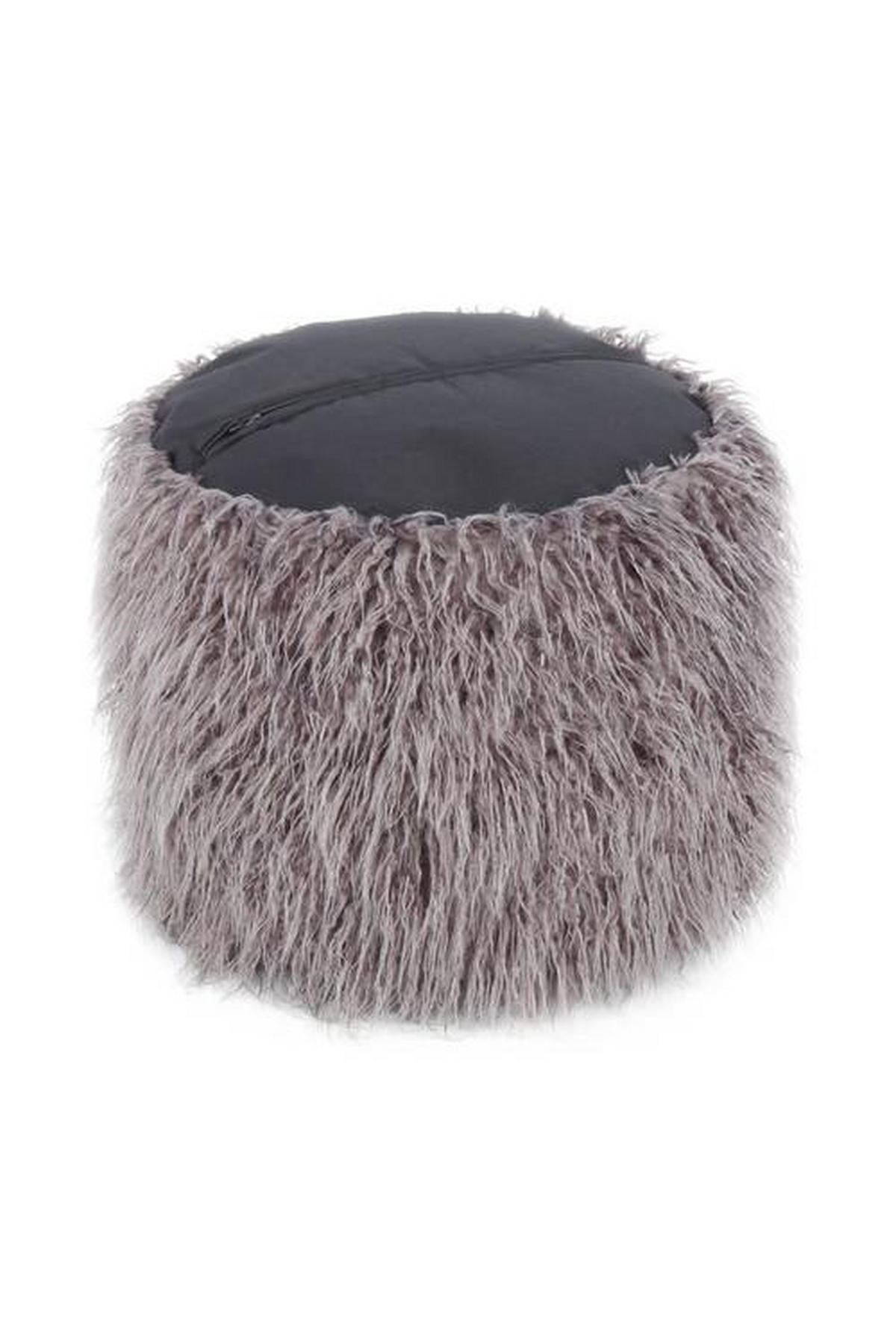 TABURETKA „PUFF“, 45/38/45 cm - tmavosivá, Basics, plast (45/38/45cm)