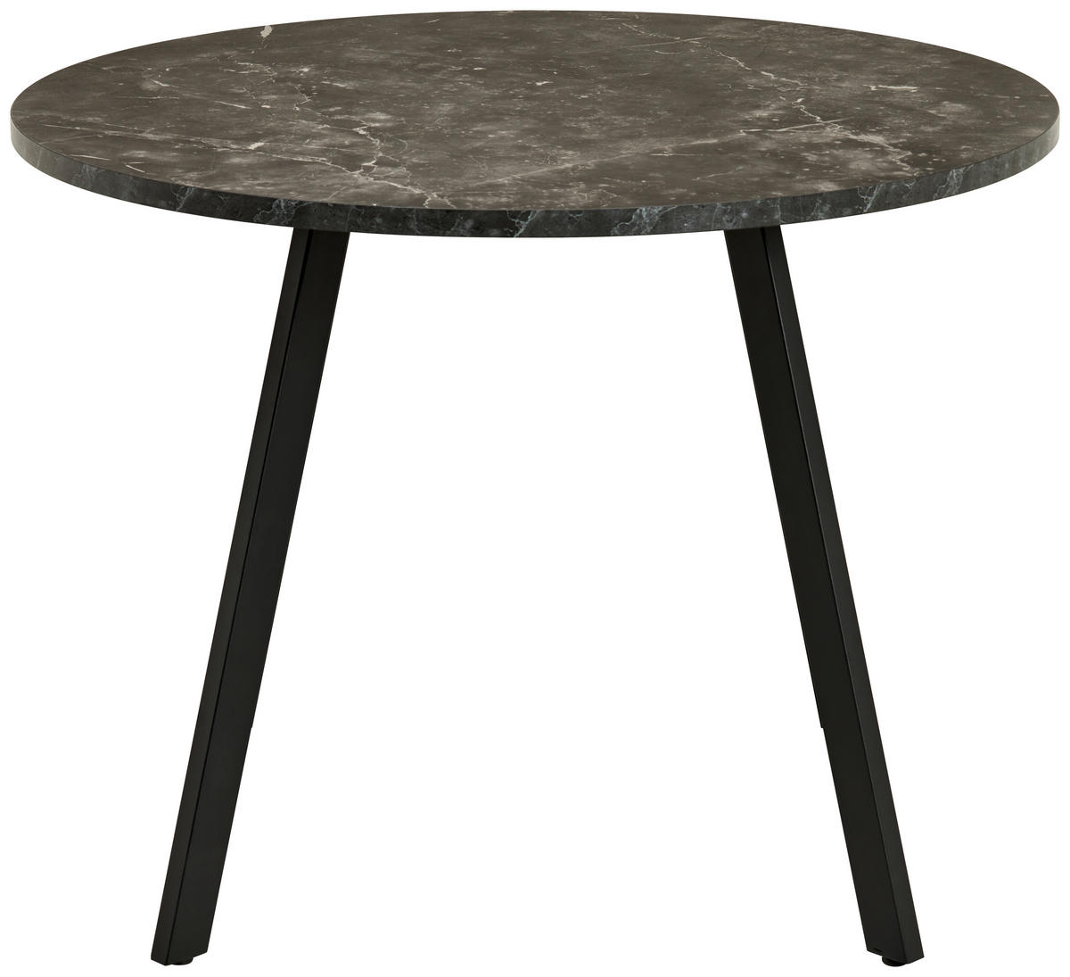 ESSTISCH in Metall, Holzwerkstoff  - Schwarz, KONVENTIONELL, Holzwerkstoff/Metall (100/76/100cm) - B&B Italia