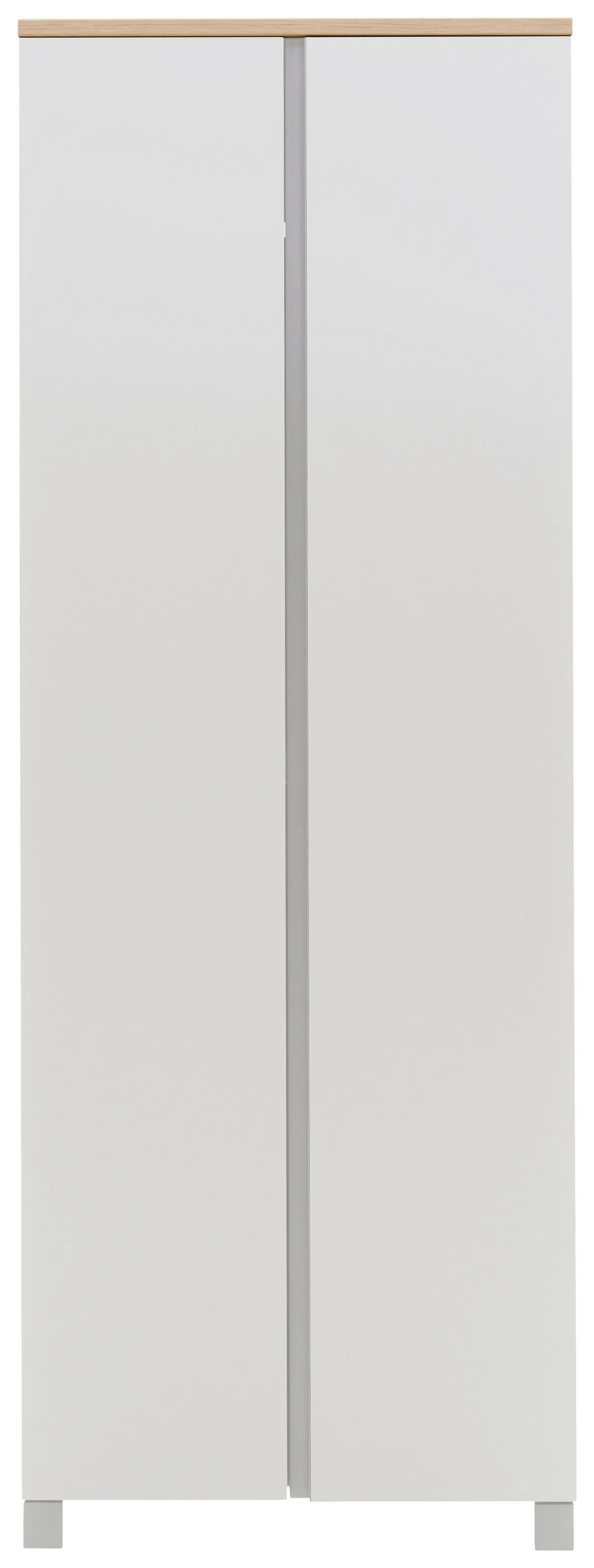 GARDEROBE 6-teilig  in 260/193/40 cm  - Weiss/Eichefarben, Design, Holz/Holzwerkstoff (260/193/40cm) - Dieter Knoll