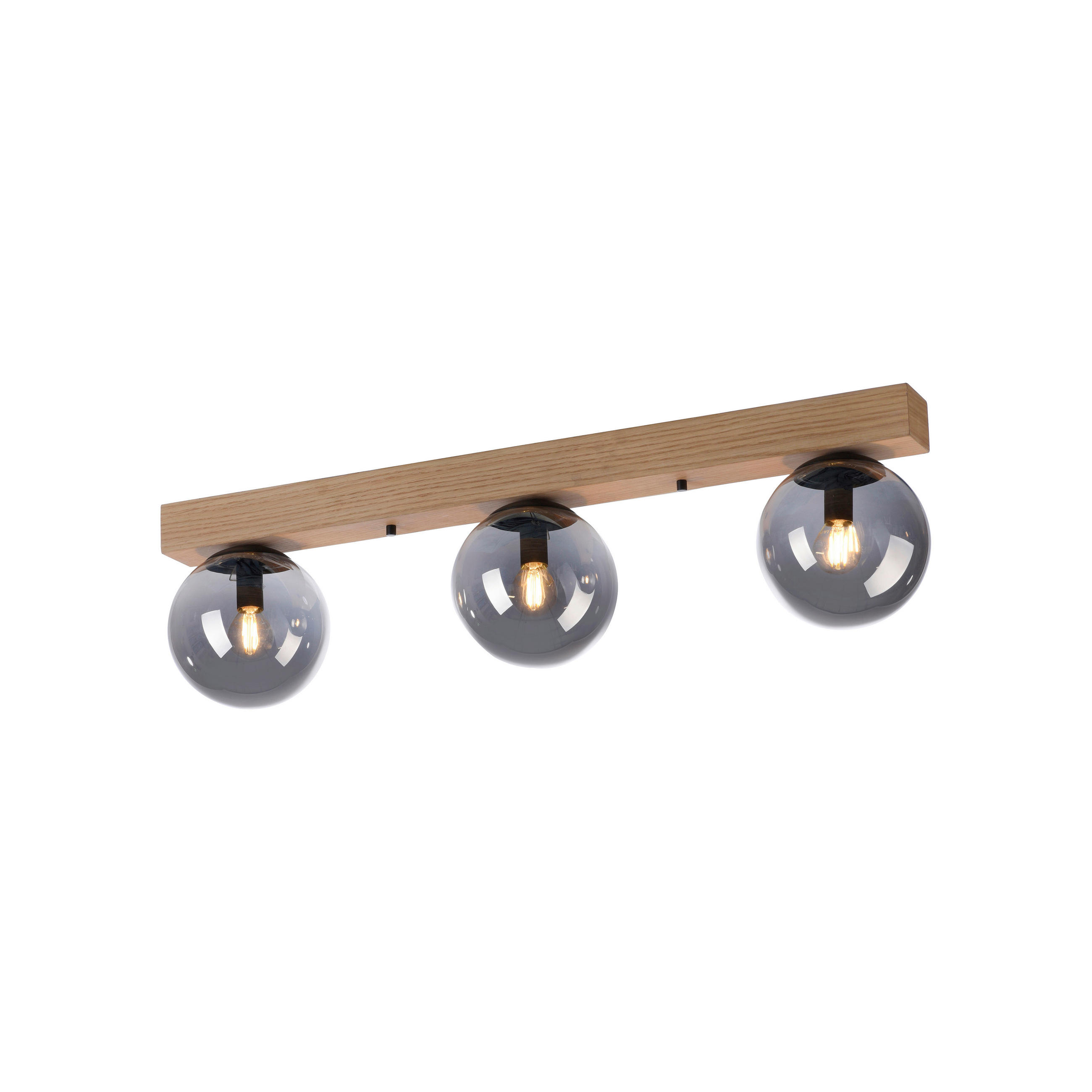 DECKENLEUCHTE    77/16/21,5 cm  - Natur, Glas/Kunststoff (77/16/21,5cm)