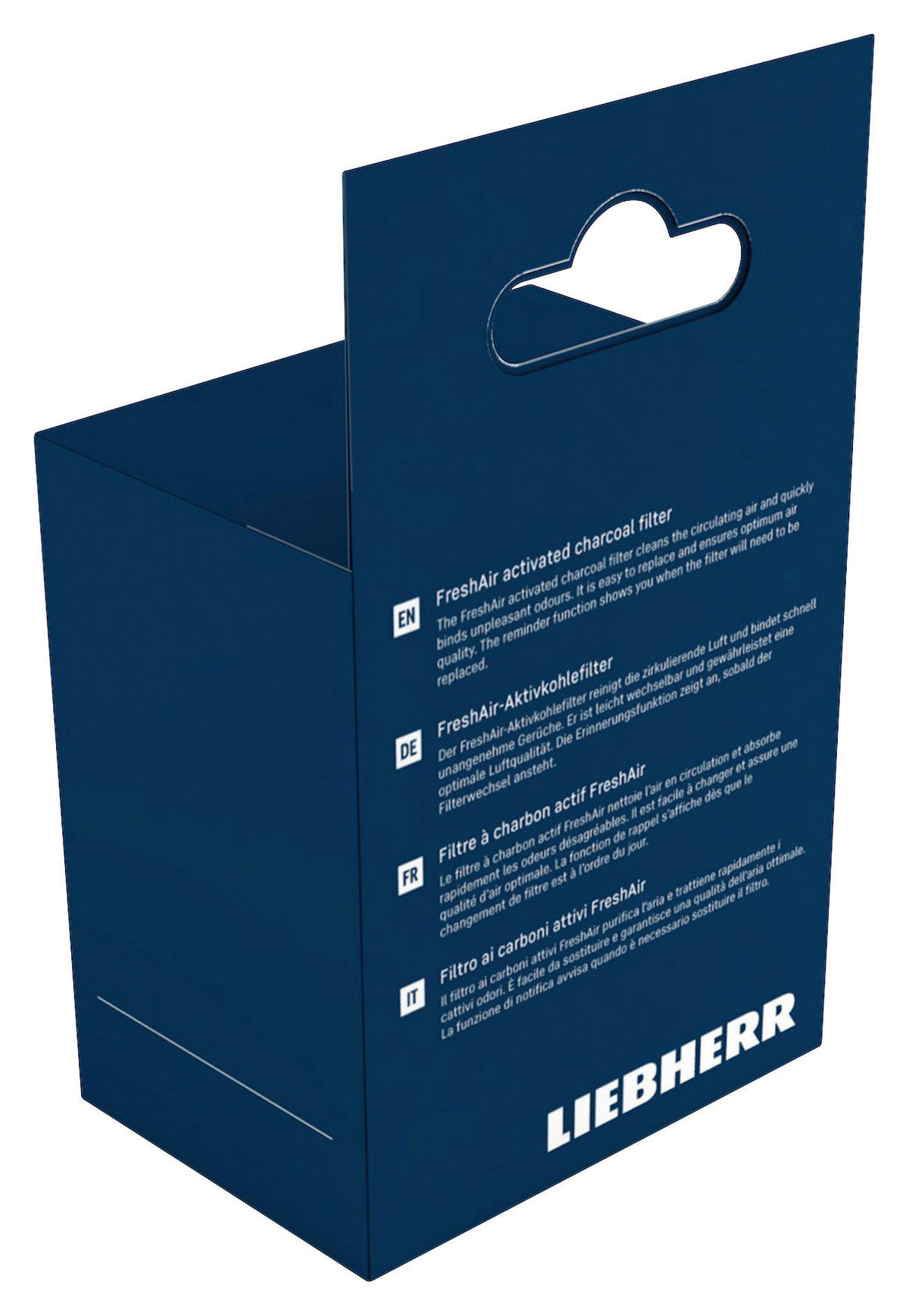 KOHLEFILTER ACF 988242901  - Schwarz, Basics, Kunststoff (3,8/3,8/1,1cm) - Liebherr