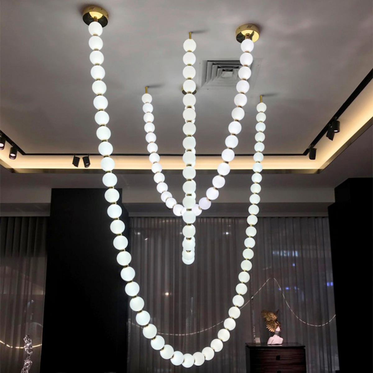 LED-HÄNGELEUCHTE Dorado 8/400/8 cm  - Weiß, Design, Kunststoff (8/400/8cm)