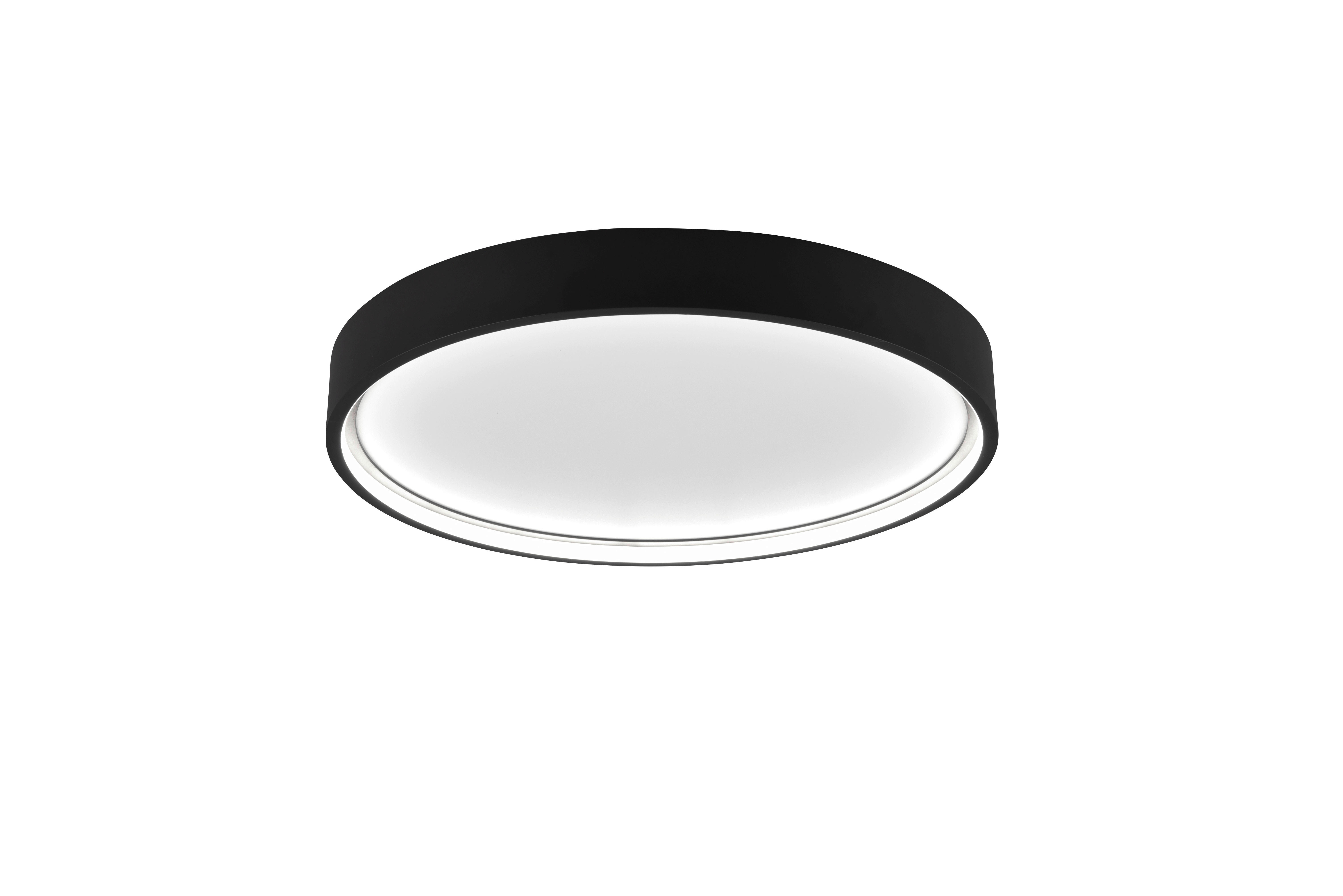 LED-DECKENLEUCHTE Doha 45/5,5 cm   - Schwarz, Basics, Metall (45/5,5cm) - Trio Leuchten