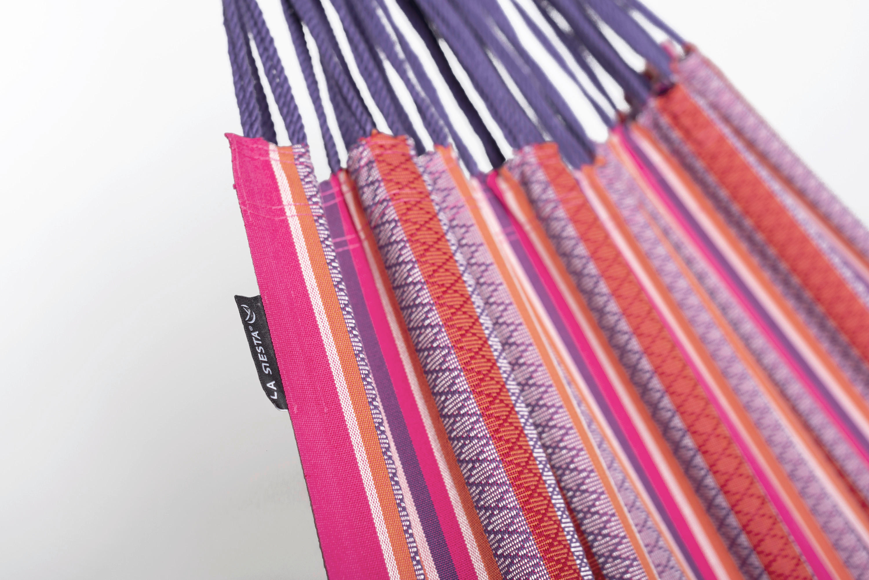 HÄNGEMATTE kingsize  - Pink/Lila, KONVENTIONELL, Textil (180/400cm) - La Siesta