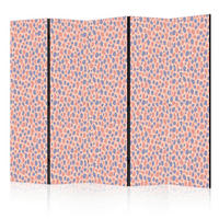 PARAVENT - Koralle/Hellrosa, Basics, Textil (225/172/3cm) - artgeist