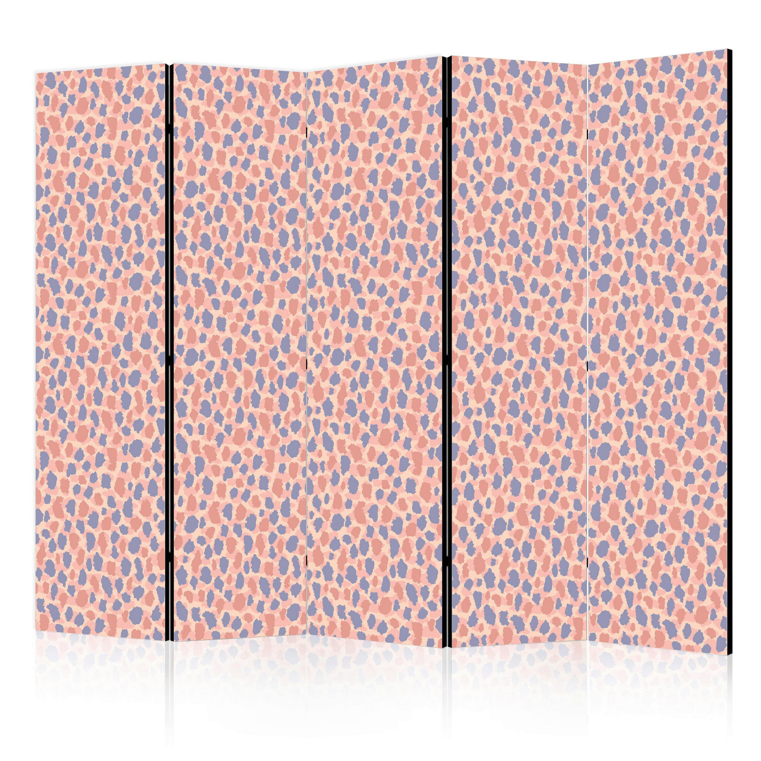 artgeist Paravent Lila, Hellrosa, Koralle 225x172x3 cm