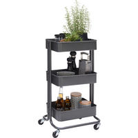 ALLZWECKWAGEN in Dunkelgrau  - Dunkelgrau, Design, Metall (43/78,5/35cm) - home24