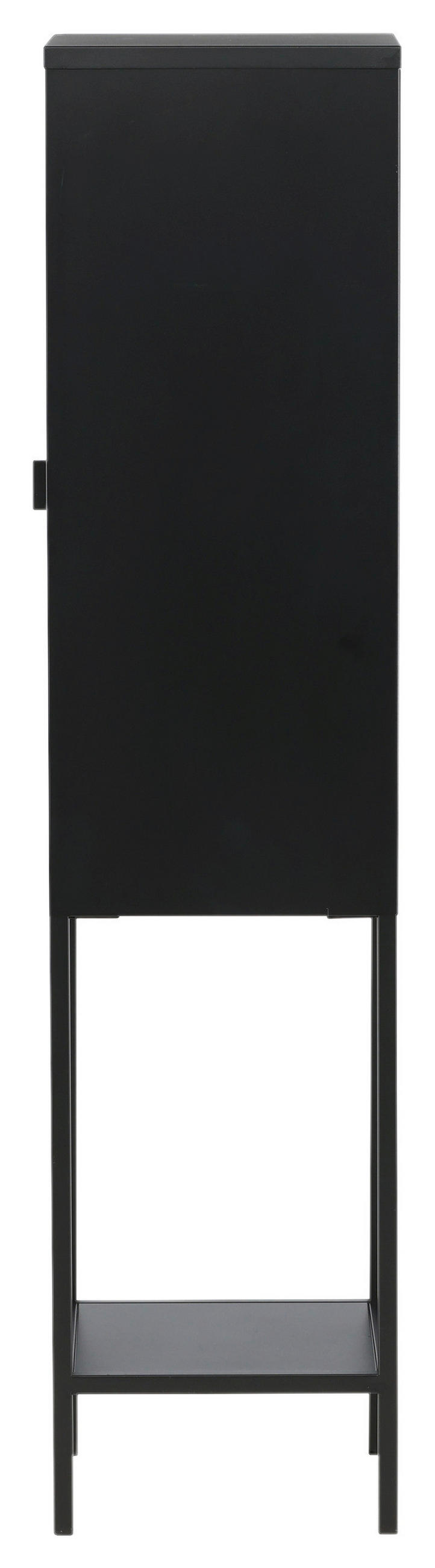 VITRINE in Schwarz  - Schwarz, Design, Metall (40.5/150/35cm) - Livetastic