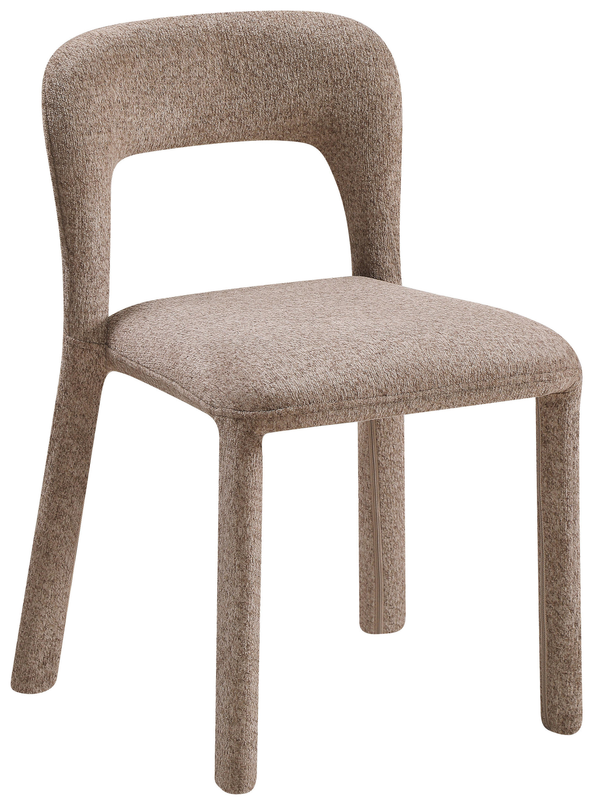 STUHL   Chenille  Braun  - Braun, MODERN, Textil/Metall (47/76/57cm) - Carryhome