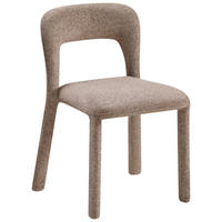 STUHL   Chenille  Braun  - Braun, MODERN, Textil/Metall (47/76/57cm) - Carryhome