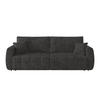 SCHLAFSOFA Webstoff Graphitfarben  - Schwarz/Graphitfarben, Modern, Holz/Textil (245/74-90/104cm) - MID.YOU