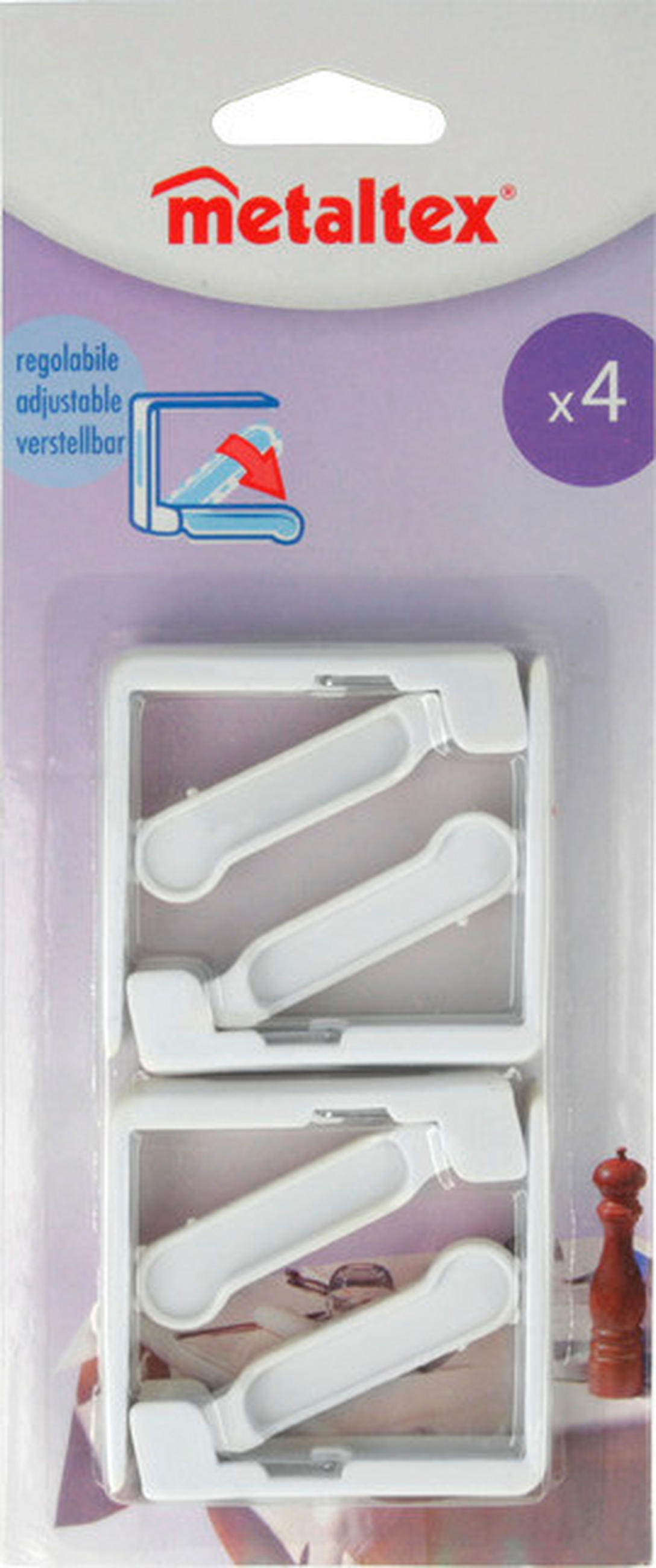 TERÍTŐCSIPESZ   - fehér, Basics, műanyag (9,5/22,7/1,9cm) - Metaltex