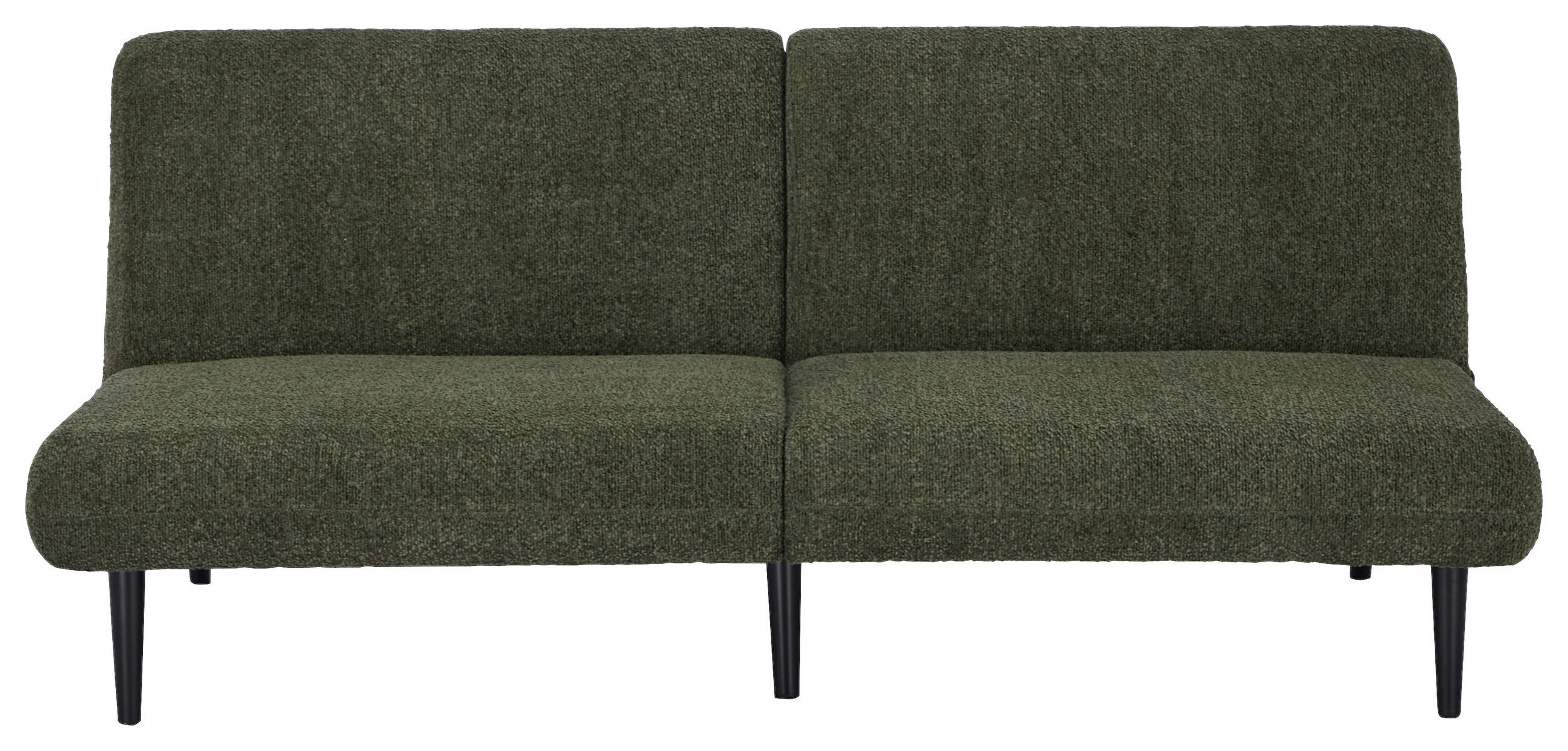 SCHLAFSOFA Webstoff Grün  - Schwarz/Grün, Design, Holz/Textil (184/80/87cm) - Carryhome