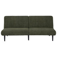 SCHLAFSOFA Webstoff Grün  - Schwarz/Grün, Design, Holz/Textil (184/80/87cm) - Carryhome