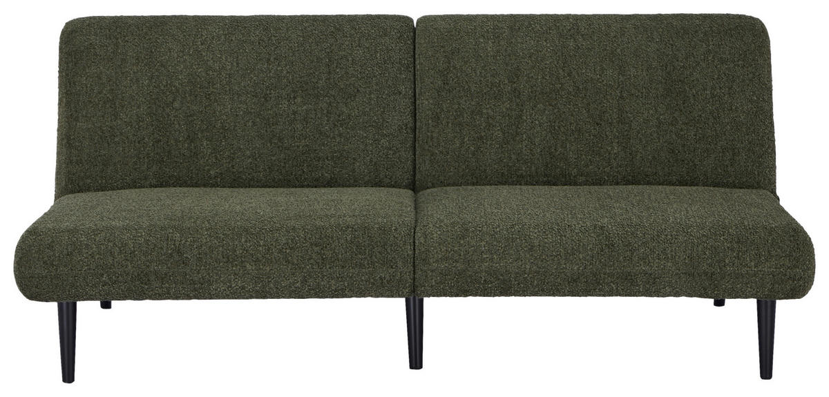 SCHLAFSOFA Webstoff Grün  - Schwarz/Grün, Design, Holz/Textil (184/80/87cm) - Carryhome