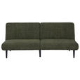 SCHLAFSOFA Webstoff Grün  - Schwarz/Grün, Design, Holz/Textil (184/80/87cm) - Carryhome