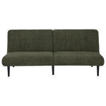 SCHLAFSOFA Webstoff Grün  - Schwarz/Grün, Design, Holz/Textil (184/80/87cm) - Carryhome