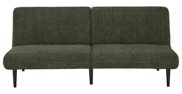 SCHLAFSOFA Webstoff Grün  - Schwarz/Grün, Design, Holz/Textil (184/80/87cm) - Carryhome