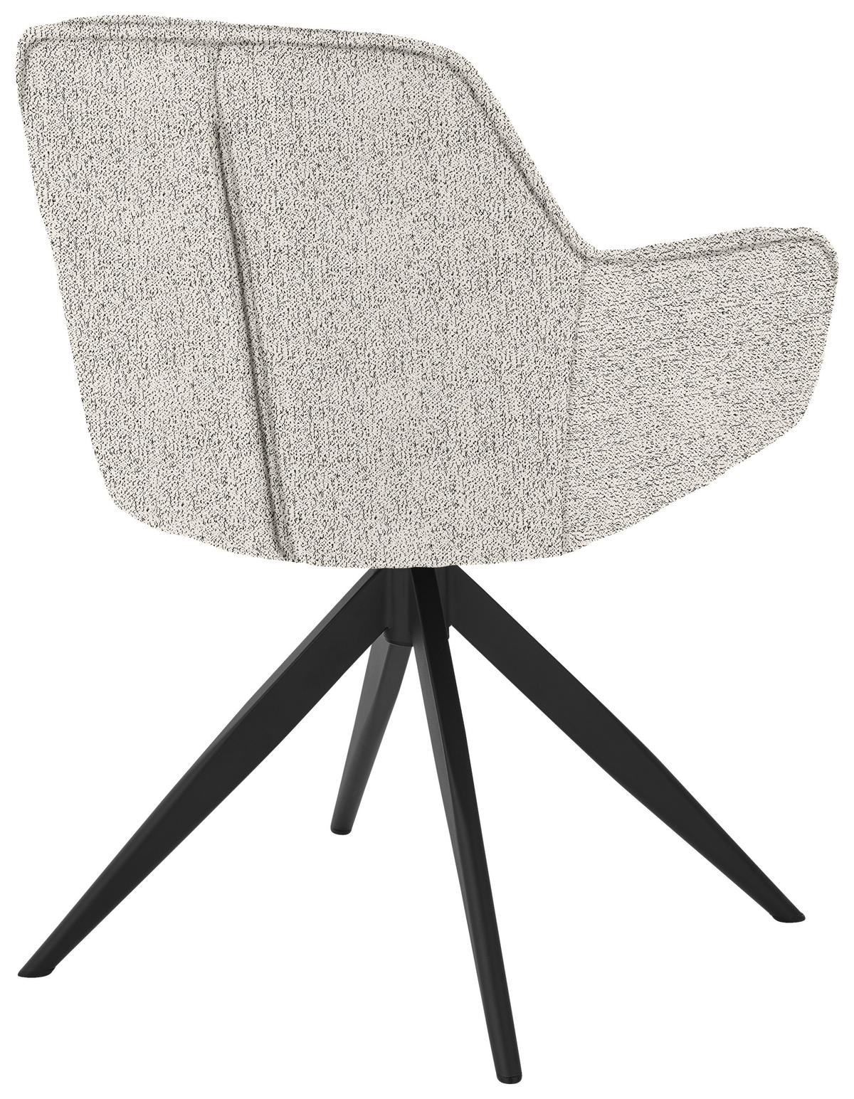ARMLEHNSTUHL  in Eisen Bouclé  - Champagner, Design, Textil/Metall (62/87/61cm) - Musterring