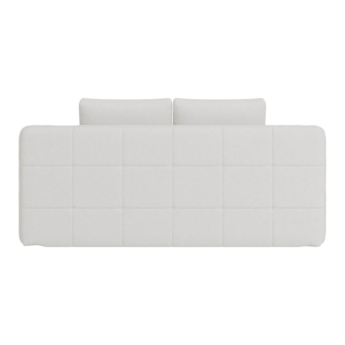 SCHLAFSOFA in Webstoff Weiss  - Weiss/Schwarz, Modern, Kunststoff/Textil (202/73-92/105cm) - MID.YOU