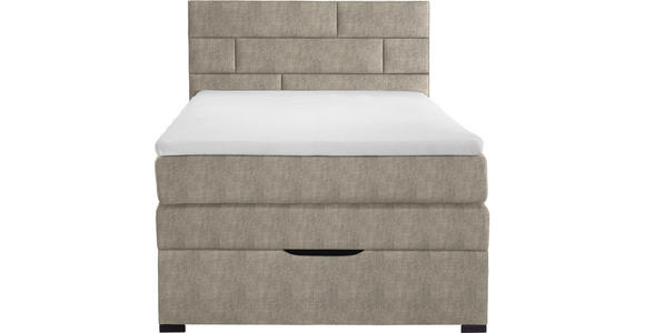 BOXSPRINGBETT 140/200 cm  in Taupe  - Taupe/Wengefarben, KONVENTIONELL, Textil (140/200cm) - Carryhome