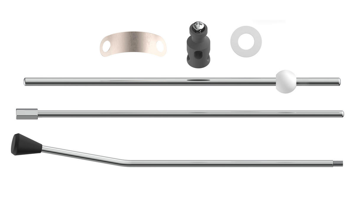 EXCENTERGARNITUR  - Chromfarben/Schwarz, Basics, Metall (18,3cm) - Xora
