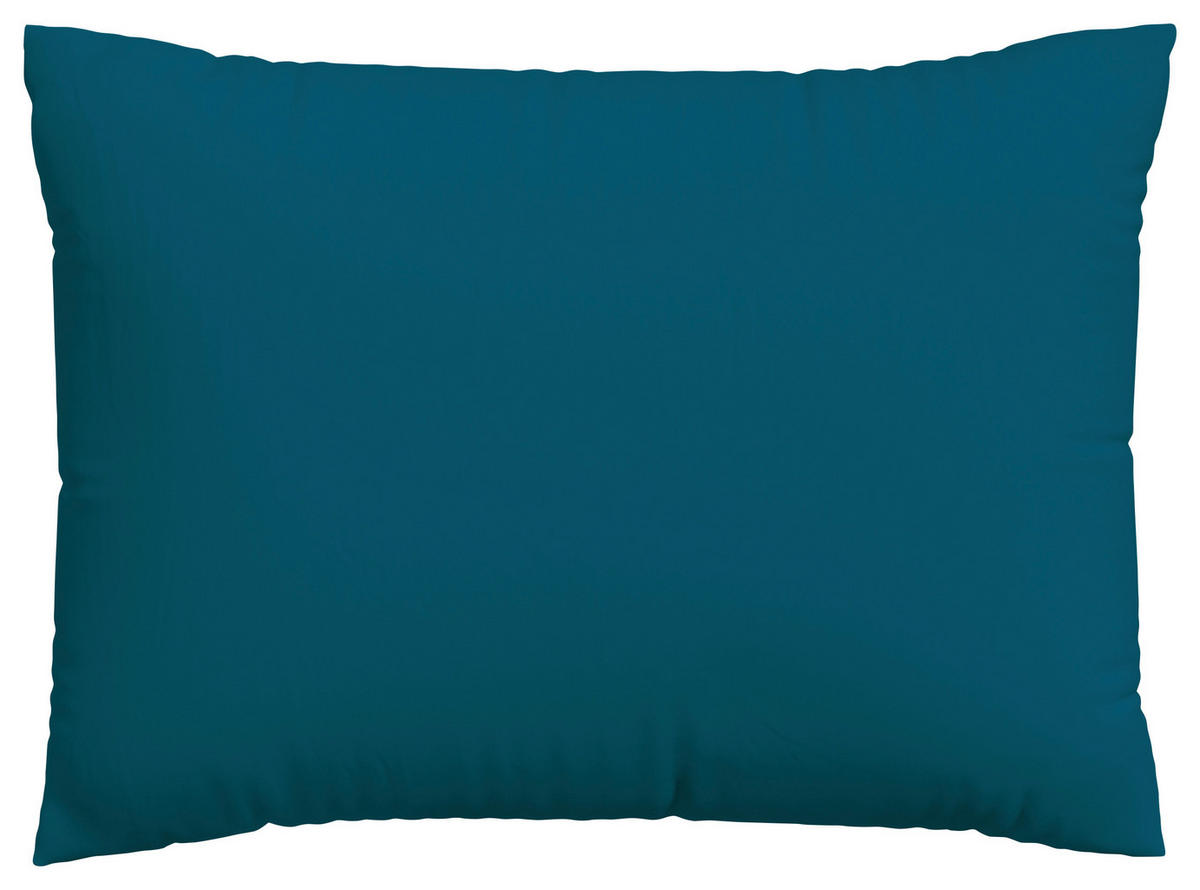 KOPFPOLSTERBEZUG KNITTED JERSEY 70/90 cm  - Petrol, Basics, Textil (70/90cm) - Schlafgut