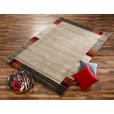 WEBTEPPICH 65/130 cm Palazzo Lobo Dunkelbraun, Beige  - Dunkelbraun/Beige, KONVENTIONELL, Textil (65/130cm) - Novel